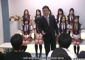 Japanese schoolgirls do some naughty stuff during the idol competition